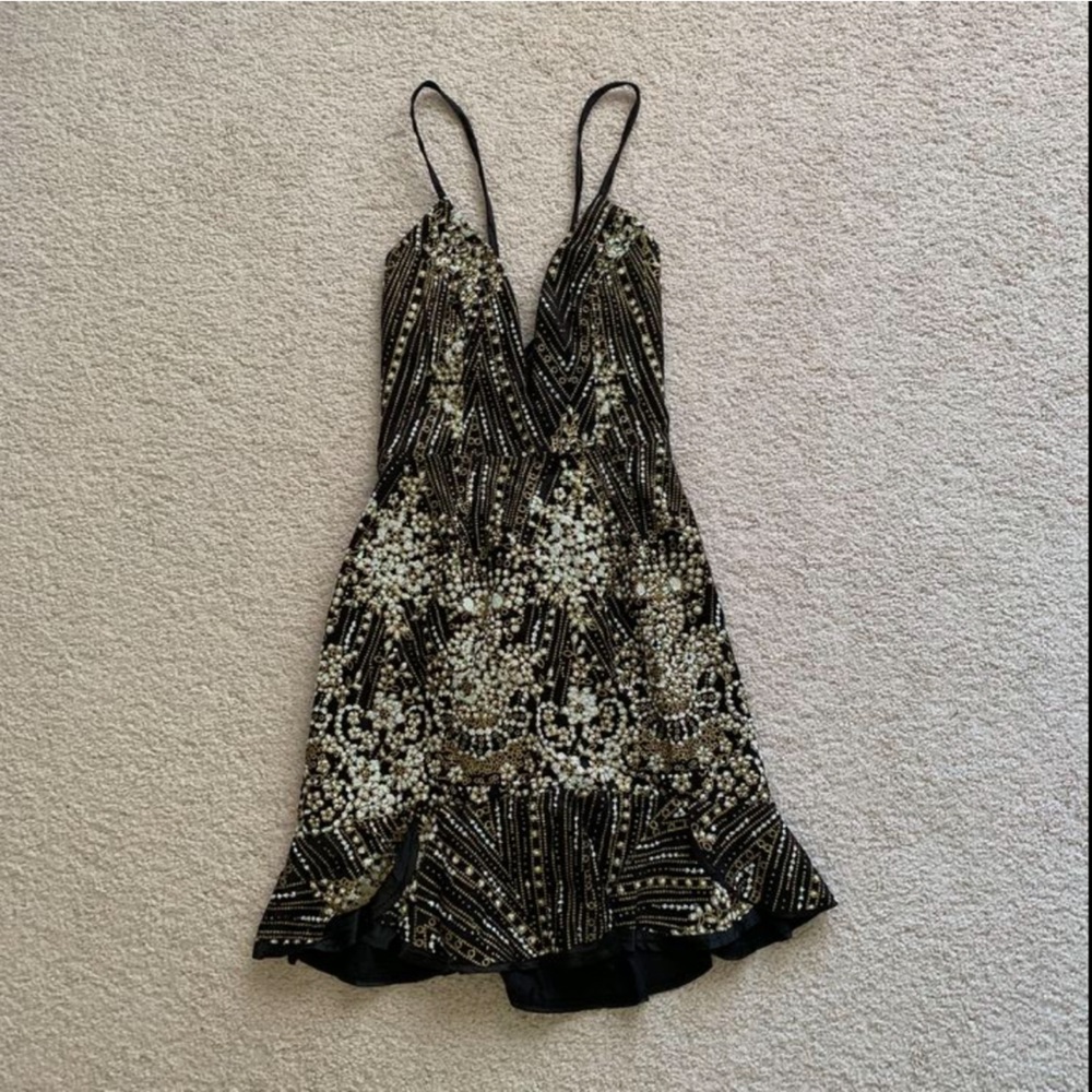 Hello Molly black glittery dress